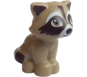 LEGO Mörk Gulbrun Raccoon med Dark Brun (78743)