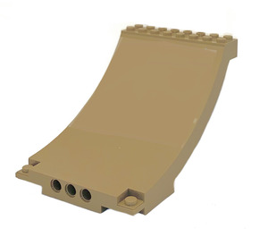 LEGO Dunkel Beige Rampe Gebogen 8 x 12 x 6 (43085)