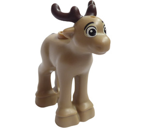 LEGO Tumma beige Reindeer jossa Pieni Antlers (58808)