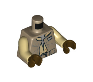 LEGO Dunkles Beige Rodian Alliance Fighter Minifigur Torso (973 / 76382)