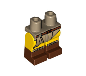 LEGO Dunkel Beige Roman Gladiator Minifigure Hüften und Beine (3815 / 32919)