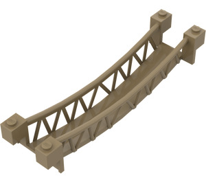 LEGO Donker Zandbruin Rope Bridge (2549)