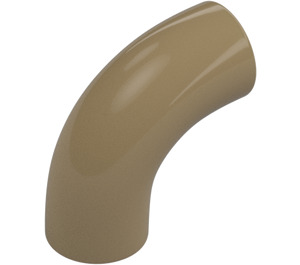 LEGO Beige scuro Rotondo Mattoncino Elbow 90 Degree Bend (25214)