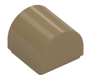 LEGO Dark Tan Slope 1 x 1 Curved (49307)