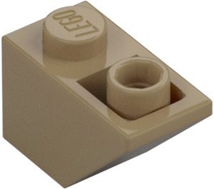 LEGO Dark Tan Slope 1 x 2 (45°) Inverted (3665)