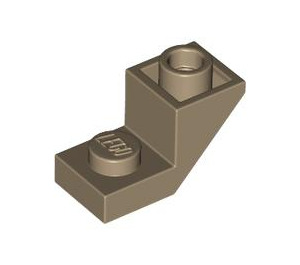 LEGO Dark Tan Slope 1 x 2 (45°) Inverted with Plate (2310)