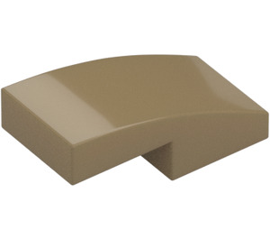 LEGO Dark Tan Slope 1 x 2 Curved (11477)