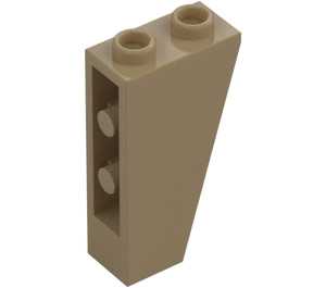 LEGO Tumma beige Luiska 1 x 2 x 3 (75°) Käänteinen (2449)