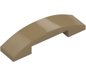 LEGO Dark Tan Slope 1 x 4 Curved Double (93273)