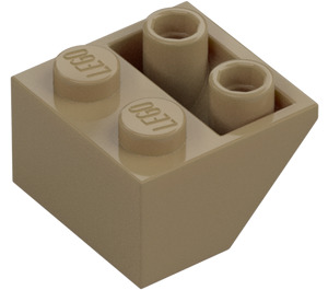 LEGO Dark Tan Slope 2 x 2 (45°) Inverted with Flat Spacer Underneath (3660)