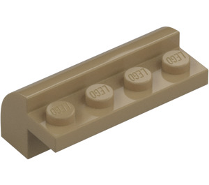 LEGO Tmavě žlutohnědá Sklon 2 x 4 x 1.3 Zakřivený (6081)