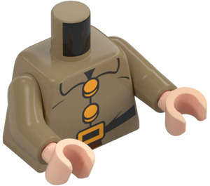 LEGO Beige scuro Sneezy Minifigure Busto (973 / 76382)