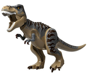 LEGO Dunkel Beige T Rex (dark tan with brown stripes)