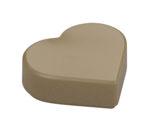 LEGO Dark Tan Tile 1 x 1 Heart (5529 / 39739)