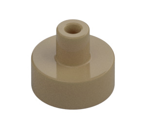 LEGO Beige scuro Piastrella 1 x 1 Rotondo con Hollow Barra (20482 / 31561)