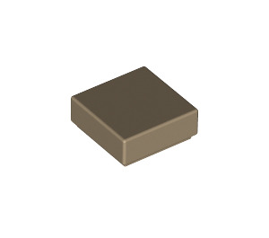 LEGO Dark Tan Tile 1 x 1 with Groove (3070 / 30039)