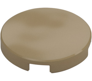 LEGO Dark Tan Tile 2 x 2 Round with Bottom Stud Holder (14769)