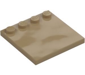 LEGO Dark Tan Tile 4 x 4 with Studs on Edge (6179)