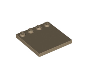 LEGO Dark Tan Tile 4 x 4 with Studs on Edge (6179)