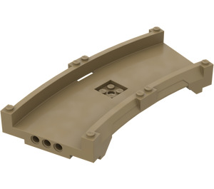 LEGO Dunkel Beige Track Turn (42938)