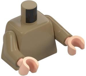 LEGO Mörk Gulbrun Unkar Plutt Minifigur Kropp (973 / 76382)