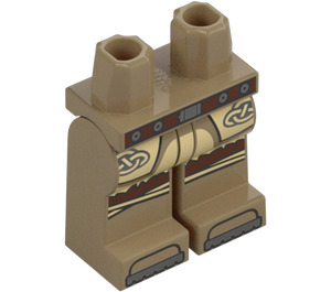 LEGO Beige scuro Viking - Reddish Marrone Maglietta Minifigure Fianchi e gambe (73200 / 104739)