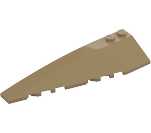 LEGO Dark Tan Wedge 10 x 3 x 1 Double Rounded Left (50955)