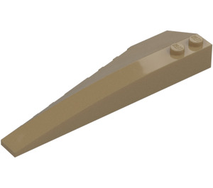 LEGO Dark Tan Wedge 10 x 3 x 1 Double Rounded Right (50956)