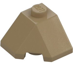 LEGO Dark Tan Wedge 2 x 2 (45°) Corner (13548)