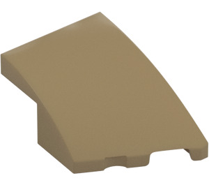 LEGO Tumma beige Kiila 2 x 3 Oikein (80178)