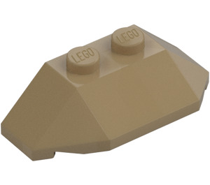 LEGO Dunkel Beige Keil 2 x 4 Dreifach (47759)