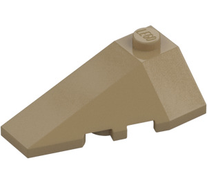 LEGO Dunkel Beige Keil 2 x 4 Dreifach Links (43710)