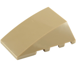 LEGO Dark Tan Wedge 4 x 4 Triple Curved without Studs (47753)