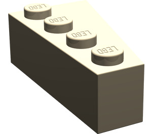 LEGO Dark Tan Wedge Brick 2 x 4 Left (41768)