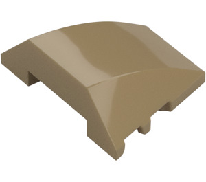 LEGO Dark Tan Wedge Curved 3 x 4 Triple (64225)