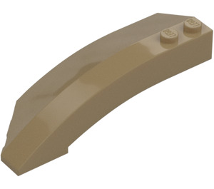 LEGO Dark Tan Wedge Curved 3 x 8 x 2 Right (41749 / 42019)