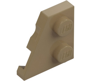 LEGO Dark Tan Wedge Plate 2 x 2 Wing Left (24299)