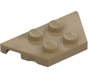 LEGO Dunkel Beige Keil Platte 2 x 4 (51739)