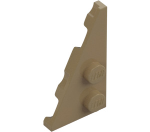 LEGO Dark Tan Wedge Plate 2 x 4 Wing Left (65429)