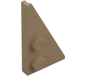 LEGO Dark Tan Wedge Plate 2 x 4 Wing Right (65426)