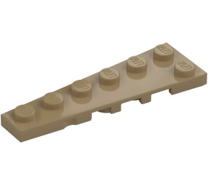 LEGO Tostado oscuro Cuña Placa 2 x 6 Izquierda (78443)