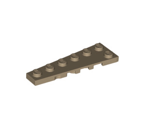 LEGO Dark Tan Wedge Plate 2 x 6 Left (78443)