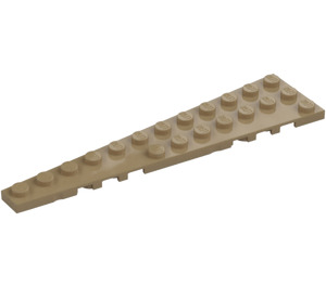 LEGO Dark Tan Wedge Plate 3 x 12 Wing Left (47397)