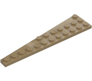 LEGO Tmavě žlutohnědá Klín Deska 3 x 12 Křídlo Pravá (47398)