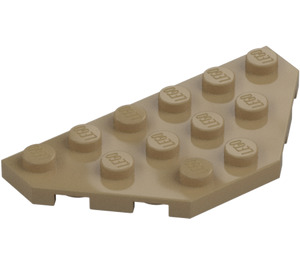 LEGO Mørk beige Kile Plate 3 x 6 med 45º Hjørner (2419 / 43127)