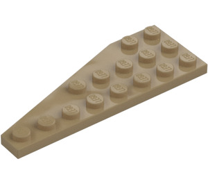 LEGO Mørk beige Kile Plate 3 x 8 Vinge Høyre (50304)