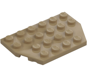 LEGO Mørkebrun Kile Plade 4 x 6 uden hjørner (32059 / 88165)