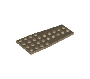 LEGO Dark Tan Wedge Plate 4 x 9 Wing without Stud Notches (2413)