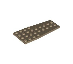 LEGO Beige scuro Cuneo Piastra 4 x 9 Ala senza intagli per bottoncini (2413)