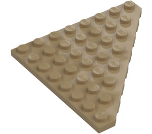 LEGO Mørk beige Kile Plate 8 x 8 Hjørne (30504)